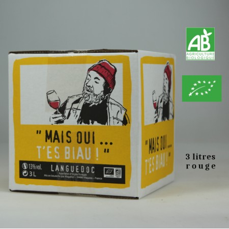 Dom.Magellan MAIS OUI T'ES BIAU aop Langudoc rouge BIB 3 L