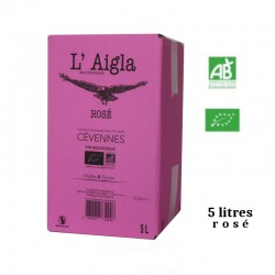 Vins Falguières L'AIGLA igp des Cévennes BIB rosé 5 L