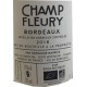 CHAMP FLEURY Aop Bordeaux rouge 75cl