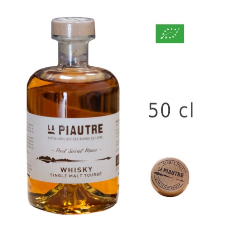 Single Malt LA PIAUTRE PORT SAINT MAUR tourbé 50cl 46°