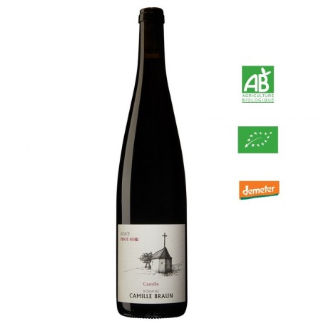 Camille Braun PINOT NOIR cuvée CAMILLE aop Alsace rouge 75 cl