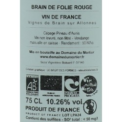 F.et C. Boisard BRAIN DE FOLIE vdf Pineau d'Aunis rouge 75cl