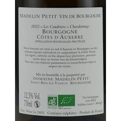 Dom.Madelin PETIT aop Bourgogne Côtes d'Auxerre blanc 75cl
