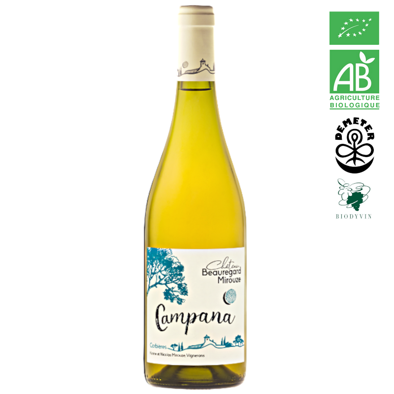 Ch.Beauregard Mirouze CAMPANA aop Corbières 2024 blanc 75cl
