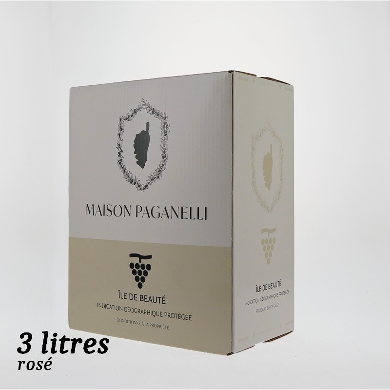 cuvée PAGANELLI igp Île de Beauté BIB rosé 3 litres