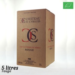 Château St Cyrgues aop Costières de Nîmes BIB rouge 5L