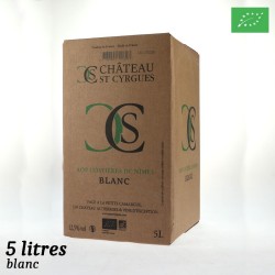 Château St Cyrgues aop Costières de Nîmes BIB blanc 5L