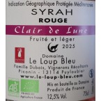 Dom.Le Loup Bleu CLAIR DE LUNE igp Méditerranée rouge 75cl