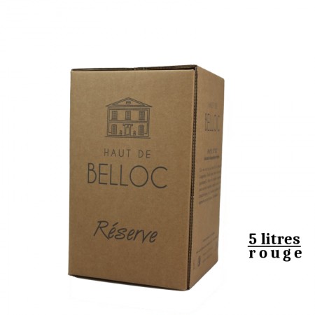 LES HAUT DE BELLOC igp Oc BIB rouge 5L